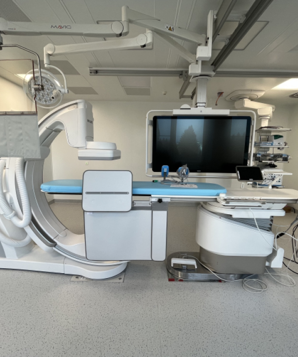 Stavebná pripravenosť pre umiestnenie angiografického systému s príslušenstvom